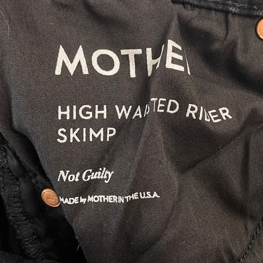 MOTHER High Waisted Rider Skip Jean in Not Guilty Size 24 - Picture 10 of 13